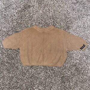 Cozy Tan Kids Sweater